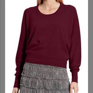 Theory Cashmere Sweater in Burgundy